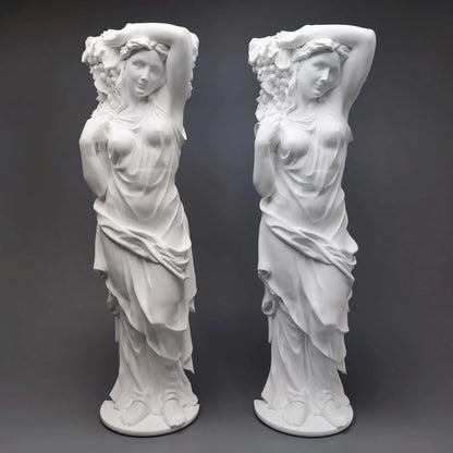 Creative Roman Column Modern Home Decoration Art Plaster Portrait Sketch Statue Ornaments Art Figurine Elegant Room Decoration