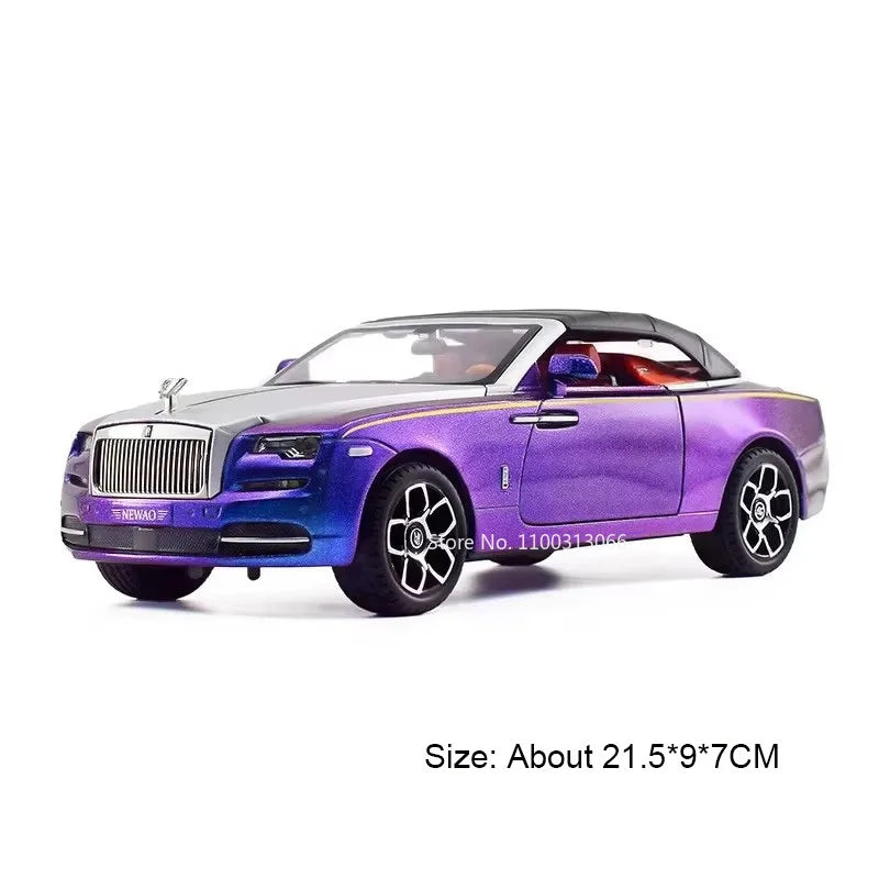 1:24 Rolls Royce Phantom Dawn Miniature Models Cars Alloy Diecasts Toys Vehicles Model Pull Back Car Toys Boys Festival Gifts