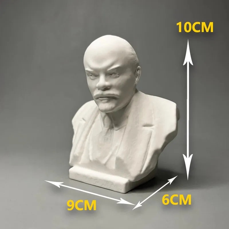 Lenin's Great Man Gypsum Statue Art Sculpture Desktop Decoration Advanced Bookshelf Wine Cabinet Decoration Birthday Gift