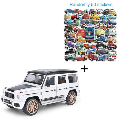 1:18 G63 Night Edition Models Cars Toys Metal Diecast 6 Doors Opened Off-road Vehicle with Light Sound SUV Perfect Gift for Boys