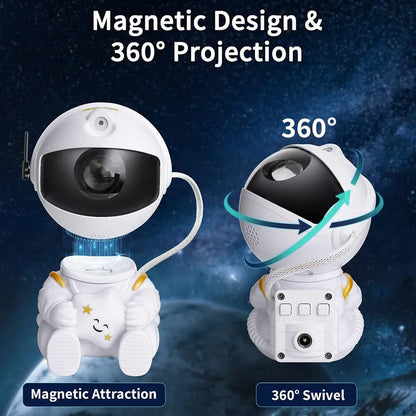 New Galaxy Star Projector Starry Sky Night Light Astronaut Lamp Home Room Decor Decoration Bedroom Decorative Luminaires Gift