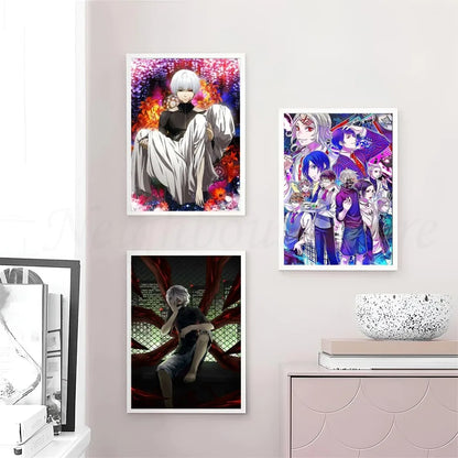 Tokyo Ghoul Anime Poster Wall Art Home Decor Room Decor Digital Painting Living Room Restaurant Kitchen Art