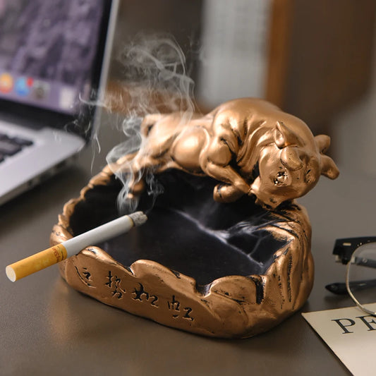 Creative Momentum Like Rainbow Ashtray Series Home Living Room Office Desktop Anti Fly Ash Ashtray Home Ornament for Friends Gift