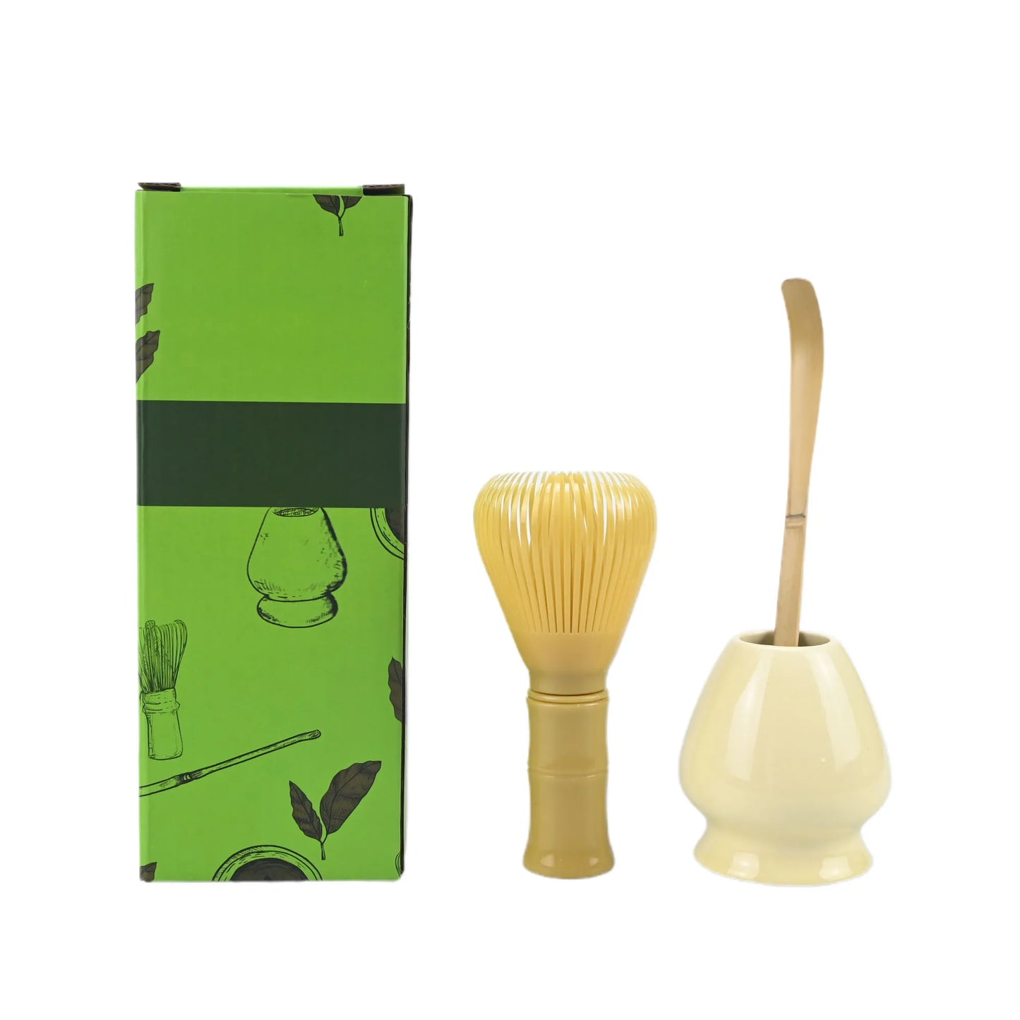 3PCS/Set Japanese-style Plastic Tea Whisk, Matcha Spoon, Tea Whisk Stand, Perfect Gift For Ceremony, Traditional Decoration