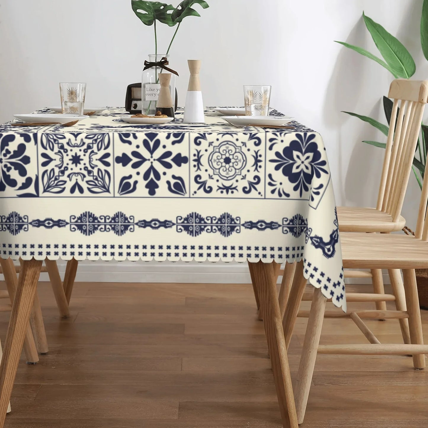 Mexican Day of The Dead Rectangle Tablecloth Mexico Holiday Party Decor Reusable Waterproof Table Cloths Dining Table Decoration