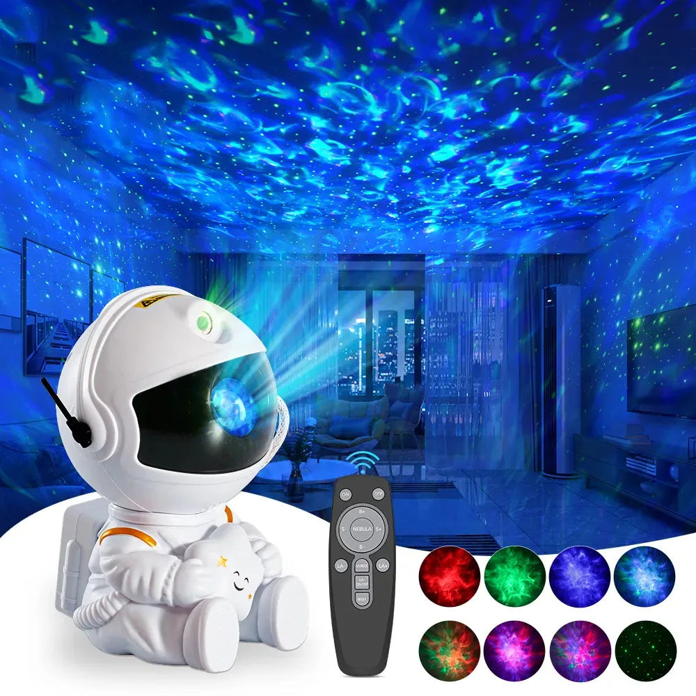 Star Galaxy Projector Night Light Astronaut Porjectors Starry Nebula Sky Lamp For Decoration Bedroom Room Decor Children Gifts