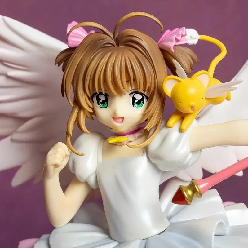 27cm Card Captor Sakura Figure Anime  Kinomoto Figure Pvc Action Figurines Lovely Girl Collectible Model Adult Kids Toys Gifts