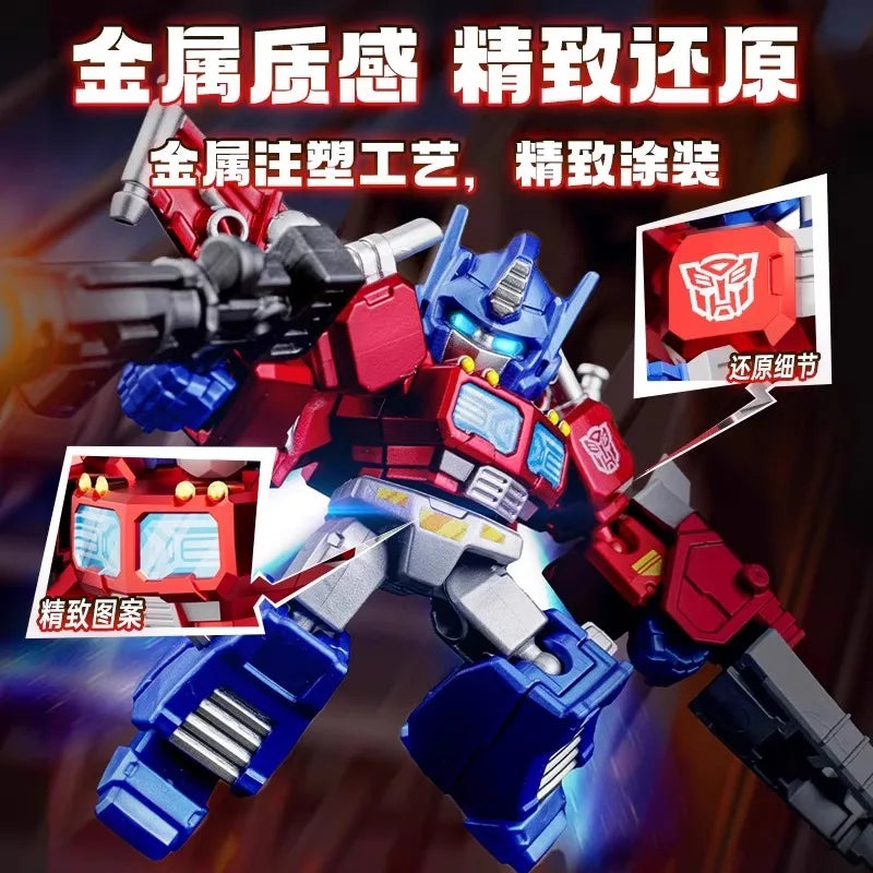 Blokees Group Transformers Defender Version Wave1 Optimus Prime Megatron Ironhide Thundercracker Robot Toys Kids Birthday Gift