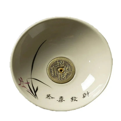 1PCCreative Ceramic Line Incense Burner Household Agarwood Sandalwood Plate Smoking Tea Room Incense Path Incense Insert