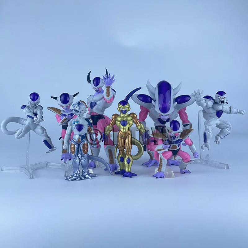 8pcs/Set Dragon Ball Z Frieza Figure Freezer Third Form Figurine PVC Action Figures Collection Model Toys Gifts