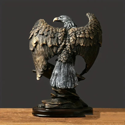 Eagle Statue Resin Ornament, Home Decor Office Decor Statue, Symbol of Wealth Freedom Power, Birthday Holiday Gift