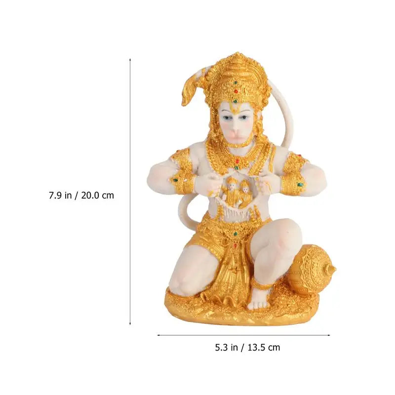 1 pc Hanuman Buddha Monkey God Figurine Southeast Asian Style Home Sculpture Lord Hanuman Statue Buddha Figurine Ornament