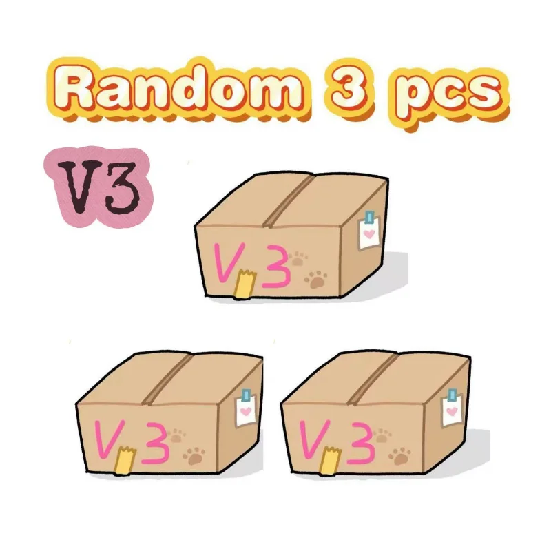 Hot Sales Lafufu V3 high quality Blind Box Series  PVC Macaron Pendant Vinyl Doll Surprise Box Keychain Birthday Gift