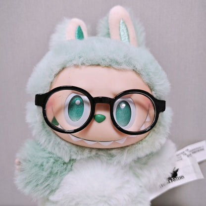 For 17cm Labubu  Transparent Raincoat  Macaron Raincoat Doll Clothes Heartbeat Outfits Labubu Accessories