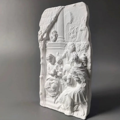 "Adoration Of The Magi" Gypsum Model Desktop Ornaments Art Figurine Modern Home Luxury Decoration Livingroom Sculpture Crafts