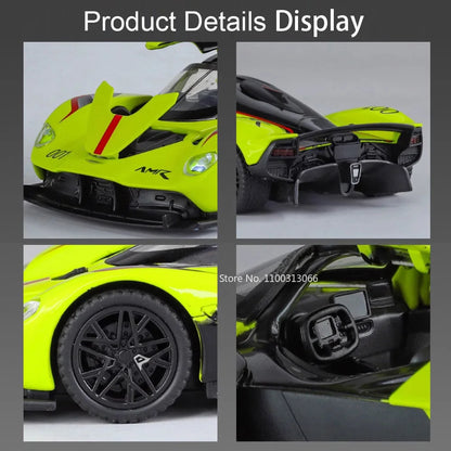 1:32 Alloy Valkyrie Vulcan Toys Models Cars Wheel Pull Back Miniature Car with Light Music Supercar for Boys Collection Gifts