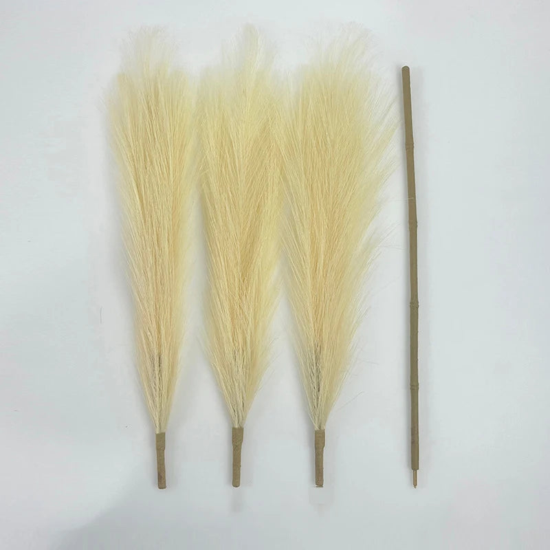 110cm Large Artificial Pampas Grass Fluffy Faux Pampas Grass For Vase Home Wedding Boho Decor Fake Flowers Plants for Decoration