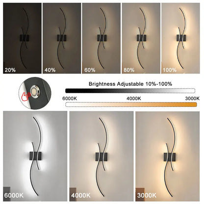 Wireless Rechargeable Battery LED Wall Lamps Wall Sconce for Bedroom 3CCT Touch Dimmable Wall Lights With Remote Control Hallway