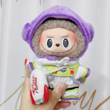 New Labubu Clothes Buzz Lightyear Baby Doll Clothes Toy Story For 17cm Labubu Clothing Replaceable Fashion Clothes Toys