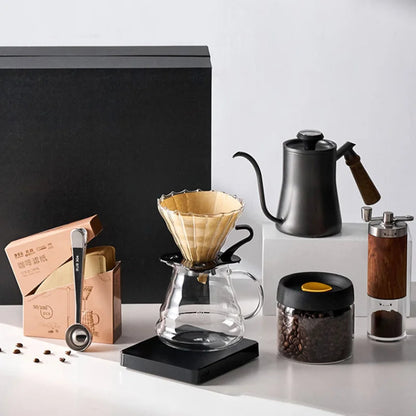 GIANXI – cafetière avec couvercle, poinçon à main, bec goutte à col de cygne, bouilloire à café à longue bouche, accessoires pour café