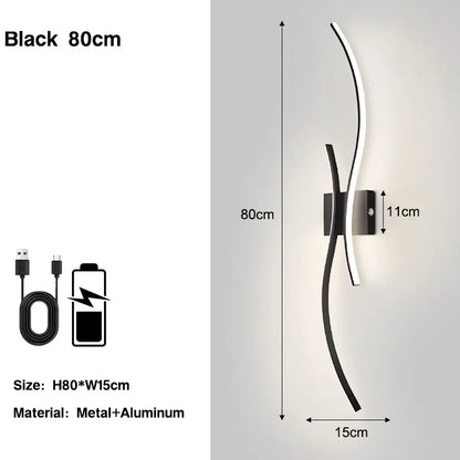 Wireless Rechargeable Battery LED Wall Lamps Wall Sconce for Bedroom 3CCT Touch Dimmable Wall Lights With Remote Control Hallway
