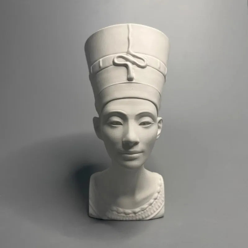 Nefertiti Bust Ancient Egypt Museum Replicated Gypsum Sculpture Desktop Ornaments Modern Home Decoration Aesthetic Art Figurine