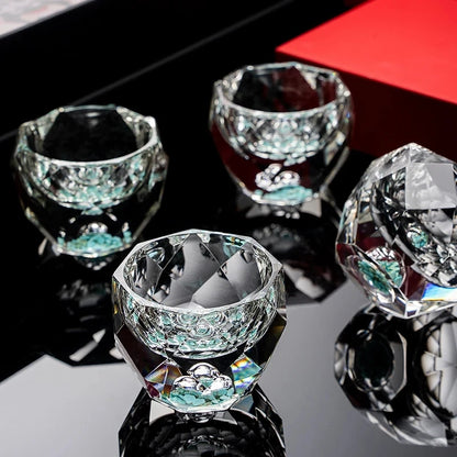 YWDL 6pcs Set 50ml Crystal Wine  Glasses Vodka Whiskey Party Glass Cup Espresso Coffee Cups Tea Cup Spirits Sake Soju Brandy