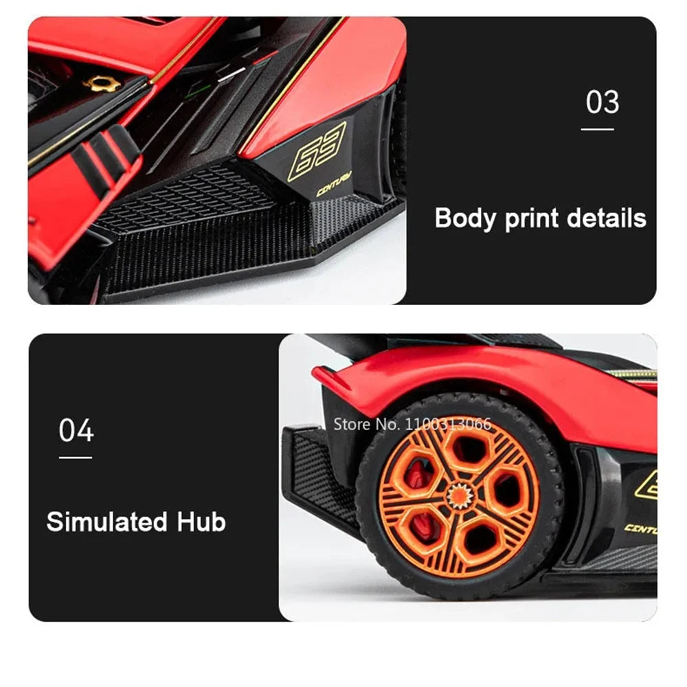 1:32 Lambor V12 LP740 Toys Model Cars Alloy Diecast Vehicles Models with Light Sound Super Sport Car Toy Children Birthday Gifts