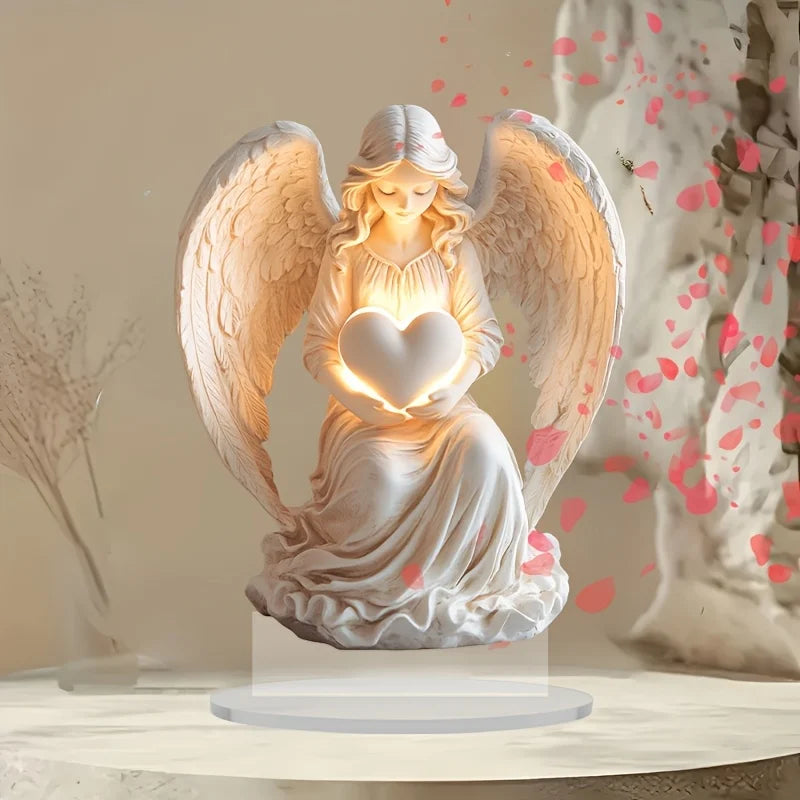 2D Flat Bohemian Angel Small Ornament/acrylic Tabletop Decoration/suitable for Bedroom, Living Room, Office and Window Display