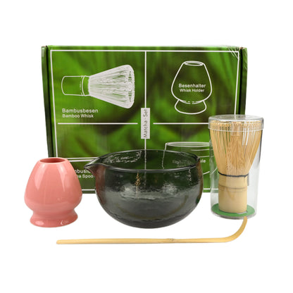 4PCS/Set Japanese-style Matcha Bowl , Spoon, Tea Whisk, Perfect Gift For Ceremony, Traditional Decoration