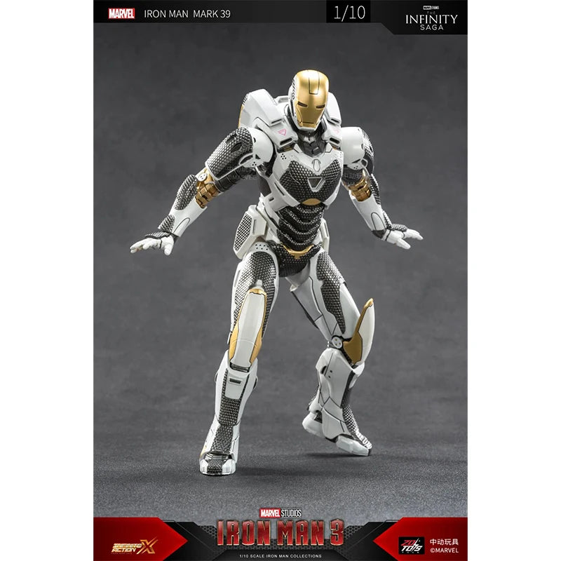 Marvel Iron Man Mk39 1/10 Action Figure Collection Anime Model Toy Halloween Boy Gift