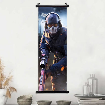 HD Hanging Scroll Call Of Duty Painting Modern Wall Artwork Simon Riley Picture Print Canvas Game Poster Home Decor Living Room