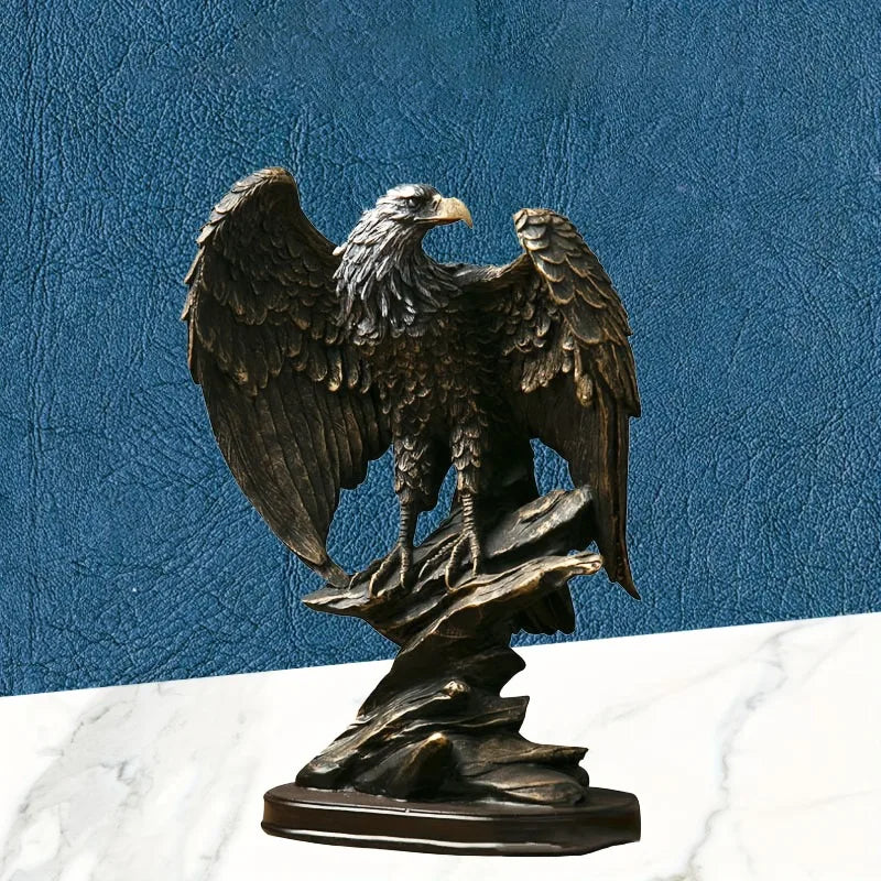Eagle Statue Resin Ornament, Home Decor Office Decor Statue, Symbol of Wealth Freedom Power, Birthday Holiday Gift