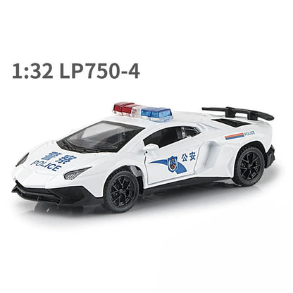 1:32 Lambor LP750-4 DIVO Models Cars Toys Alloy Doors Opened Miniature Sports Car Light Music Vehicle Toddler Kids Gifts