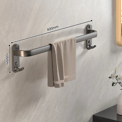 Towel Hanger Wall Mounted 50cm Towel Holder Bathroom With Sticker Space Aluminum Multilayer Towel Bar Bathroom Accessories