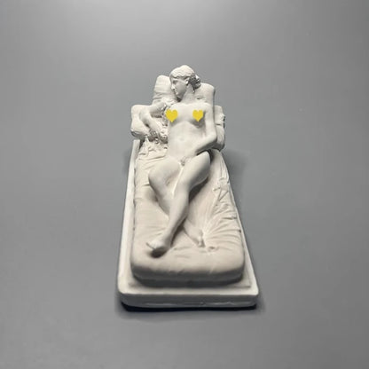 Retro Roman Art Senior Niche Home Living Room Luxury Decoration Relief Plaster Sculpture Personality Desktop Miniature Ornaments