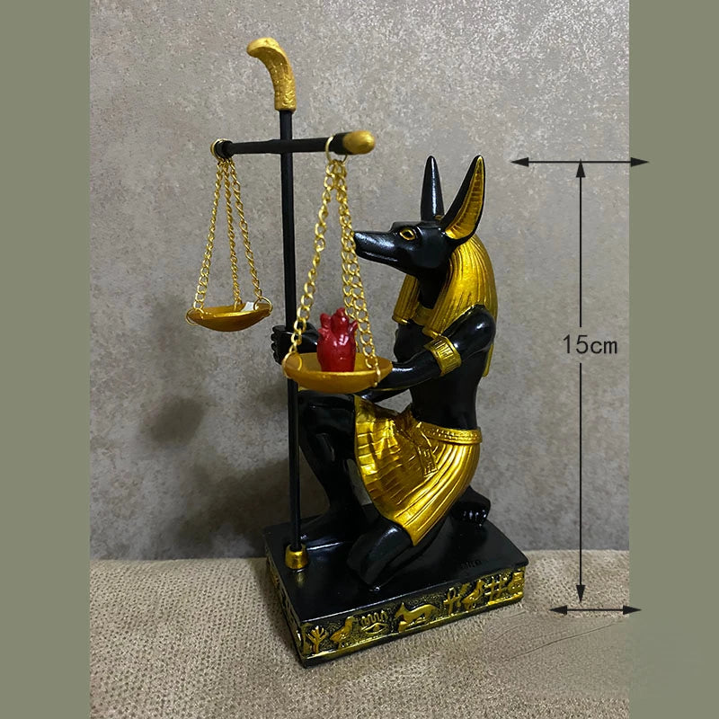 New Ancient Egyptian Statue Anubis Fair Balance Scale Judge Dog God Ornament Tourist Souvenir