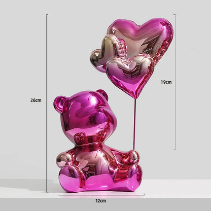 Bear Figurine Home Decor Nordic Modern Animal Figurines For Interior Creative Office Living Room Home Decoration Accessories