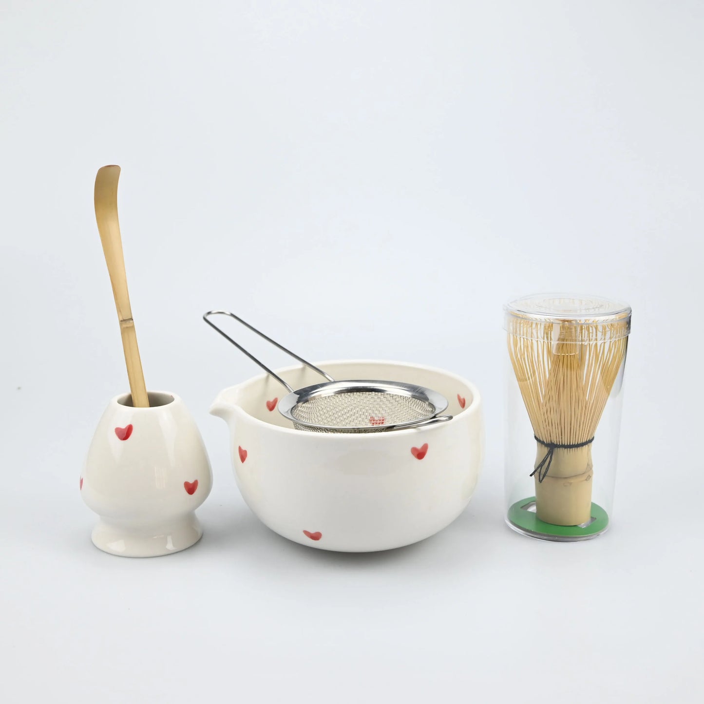6PCS/Set Japanese-style Matcha Bowl , Spoon, Tea Whisk, Sieve Mesh, Perfect Gift For Ceremony, Traditional Decoration