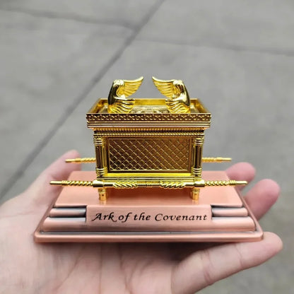Statue Covenant Ark Gilded Copper Brackets Jerusalem Reproduction Jewish Statue Testimony Jewish Gift