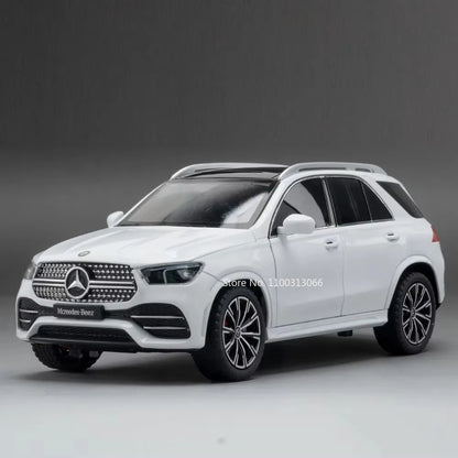 1:24 GLE350 300SL Alloy Cars Models Toys Diecasts Miniature Vehicles Model with Sound Light Pull Back SUV Models for Kids Gifts