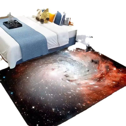 Across time and space Galaxy Star crystal velvet carpet living room carpet Hotel B&B Star-themed decorative carpet