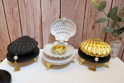 Resin Crafts Creative Personality Incense Burner Shell Arab Sandalwood Censer Home Interior Decoration Home Ramadan Gifts