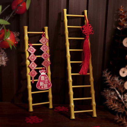 Mini Ladder Figurine Miniature Ladder Decoration Decorative Doll House Accessories for Fairy Garden Bedroom Home Office Shelf