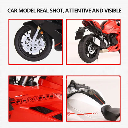 1:12 600RS Spring Breeze 450SR Motorcycles Toys Cars Models Rubber Tires Wheels Shock Absorption Miniature Vehicles Boys Gifts