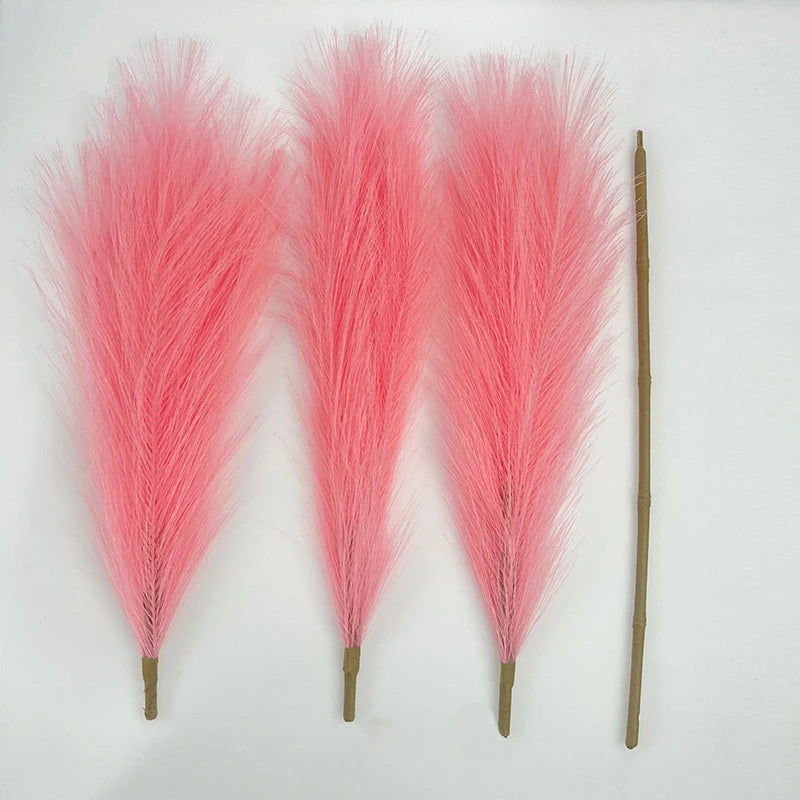 110cm Large Artificial Pampas Grass Fluffy Faux Pampas Grass For Vase Home Wedding Boho Decor Fake Flowers Plants for Decoration