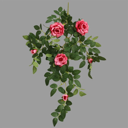 Rose series Wall hanging Flower Decor Floral Rattan diy Wedding living room Reception decoration  Accessories Events Party Props