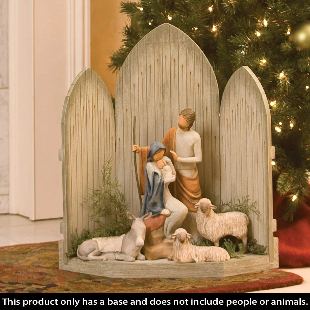 Statuen-Sammlung: Drei weise Skulpturen von Jesus. Krippen-Sammlung: Magische Bibel. Feiertags-Weihnachtsgeschenk-Dekoration