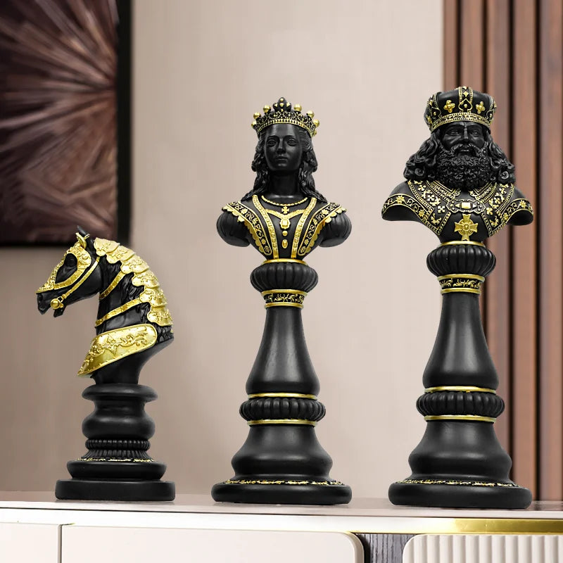 Sculptures And Figures Home Decor Modern Decorative Statue For Living Room Desk Office Decoration Table King Chess