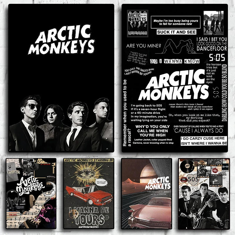Classic Band Arctic Monkeys Music 80s Retro Pictures for Fans Room Living Art Home Wall Decor Canvas Painting Print Posters Gift